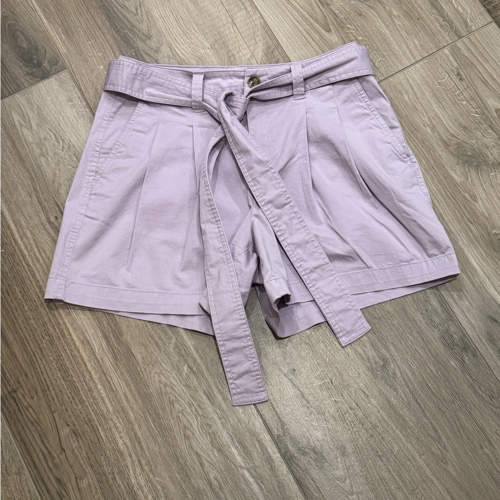 a new day High Waist Lilac Shorts with Belt